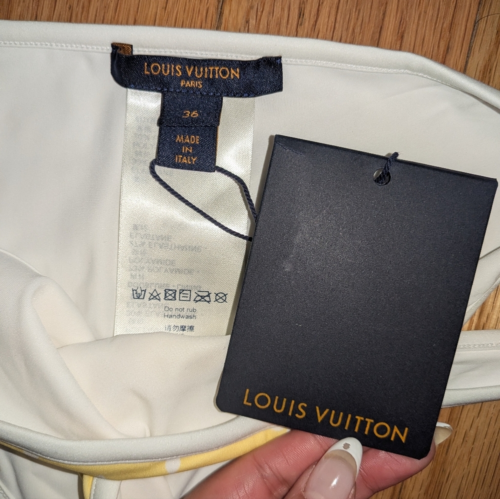 NWT LOUIS VUITTON MONOGRAM OMBRE BIKINI SET WITH POUCH - Picture 8 of 15